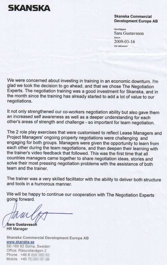 Client Testimonial