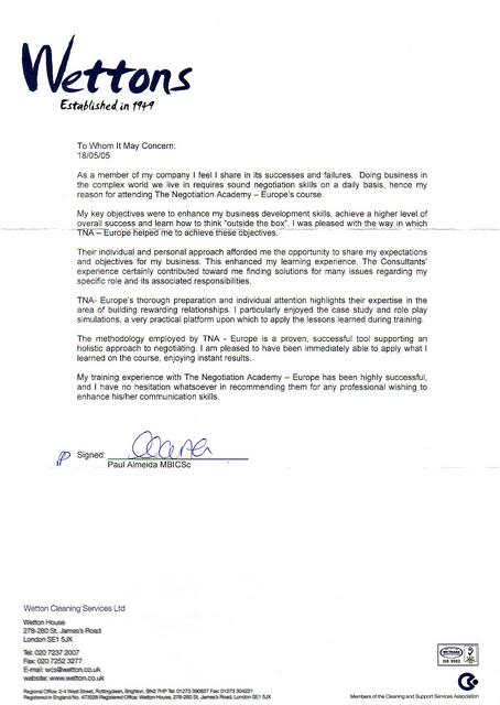 Client Testimonial